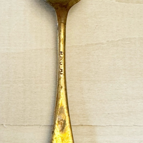 Antique R.G. Co Spoon Tea Coffee Gold Tone - Picture 3 of 5